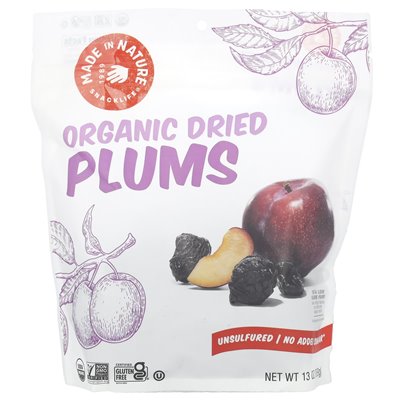 Made in Nature, Organic Suszone Śliwki, 13 uncji (369 g)