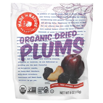 Made in Nature, Organic Dried Prunes, 6 oz (170 g)