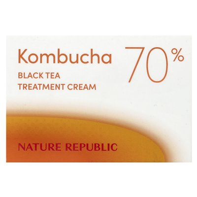 Nature Republic, Czarna Herbata Kombucha, krem ​​do leczenia 70%, 1,69 fl oz (50 ml)