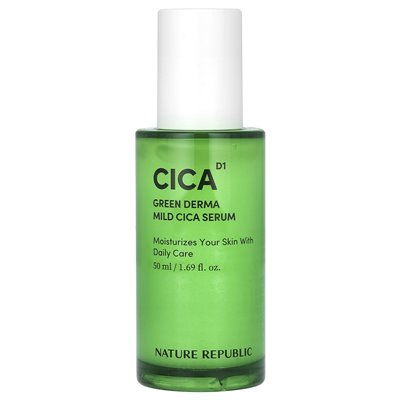 Nature Republic, CICA D1, Green Derma Mild CICA Serum, 1,69 Fl Oz (50 ml)