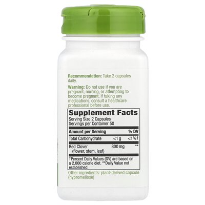 Nature's Way, Rotkleeblüte/-kraut, 800 mg, 100 vegane Kapseln (400 mg pro Kapsel)
