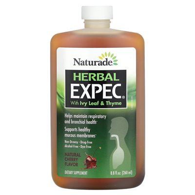 Naturade, Kräuterexpec mit Efeublättern und Thymian, natürliche Kirsche, 8,8 fl oz (260 ml) Naturade, Kräuterexpec mit Efeublättern und Thymian, natürliche Kirsche, 8,8 fl oz (260 ml)