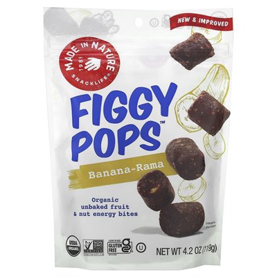 Made in Nature, Figgy Pops, Banana-Rama, 4,2 uncji (119 g)