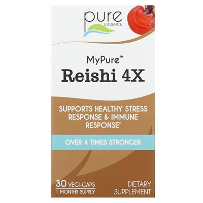 Pure Essence, My Pure, Reishi 4x, 30 Vegi-caps