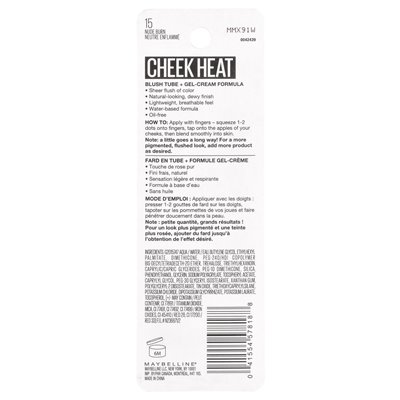 Maybelline, cheek warmth, gel blush, 15 naked burn, 0.27 fl oz (8 ml) Maybelline, cheek warmth, gel blush, 15 naked burn, 0.27 fl oz (8 ml)