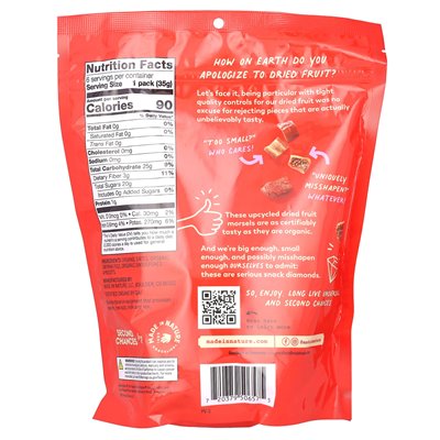 Made in Nature, Second Chance, Organic Dried Fruit, Dates, Figs & Apricots, 6 Individual Packs, 1.25 oz (35 g) each