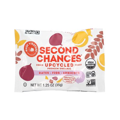 Made in Nature, Second Chance, Organic Dried Fruit, Dates, Figs & Apricots, 6 Individual Packs, 1.25 oz (35 g) each