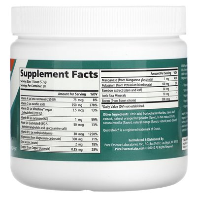 Pure Essence, Ionic-Fizz, Magnesium Plus, Orange-wanilla, 6,03 uncji (171 g)