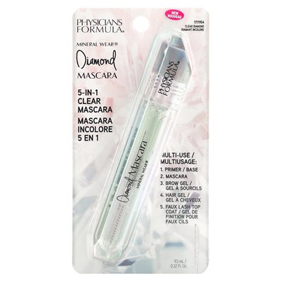 Formuła lekarzy, zużycie mineralne, tusz do rzęs Diamond, 5-in-1 Clear Mascara, 1711954 Clear Diamond, 0,32 fl oz (9,5 ml)