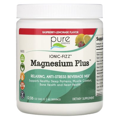 Pure Essence, Ionic-Fizz, Magnesium Plus, Raspberry Lemonade, 12,06 uncji (342 g) Pure Essence, Ionic-Fizz, Magnesium Plus, Raspberry Lemonade, 12,06 uncji (342 g)