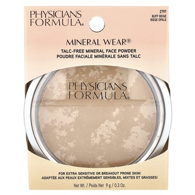 Formuła lekarzy, Mineral Wear®, bez talk Mineral Face Proszek, 2797 Buff Beige, 0,3 uncji (9 g) Formuła lekarzy, Mineral Wear®, bez talk Mineral Face Proszek, 2797 Buff Beige, 0,3 uncji (9 g)