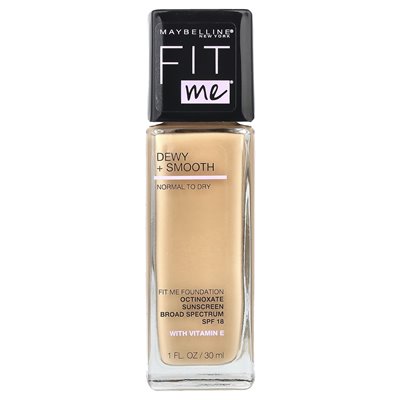 Maybelline, Fit ME®, Dewy + Smooth Foundation, 125 Nude Beige, 1 fl oz (30 ml)