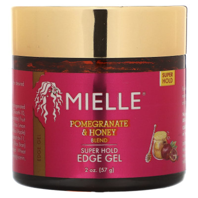 Mielle, Super Hold Edge Gel, Pomegranate & Honey Blend, 2 oz (57 g) Mielle, Super Hold Edge Gel, Pomegranate & Honey Blend, 2 oz (57 g)
