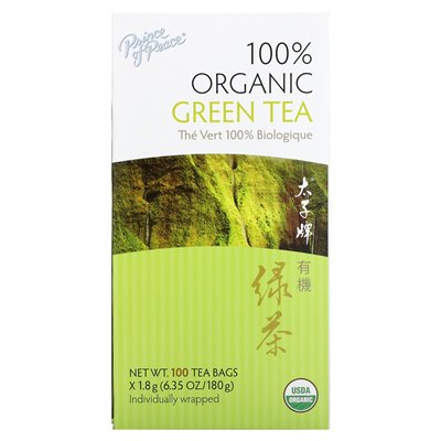 Prince of Peace, 100% Organic Green Tea, 100 Tea Bags, 6.35 Ounces (180 G)