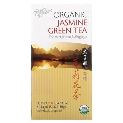 Prince of Peace, Organic, Jasmine Green Tea, 100 Tea Bags, 6.35 Ounces (180 G)