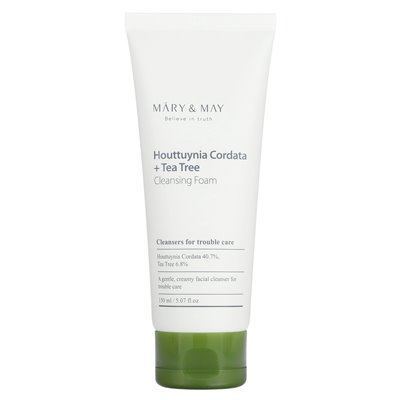 Mary & May, Houttuynia Cordata + Tree Tree, Cleansing Foam, 5.07 fl oz (150 ml)