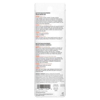 Doctors Formula, Palm Butter Micro-Pass Pens, 1711942 Universal Brown, 0.017 fl oz (0.5 ml) Doctors Formula, Palm Butter Micro-Pass Pens, 1711942 Universal Brown, 0.017 fl oz (0.5 ml)