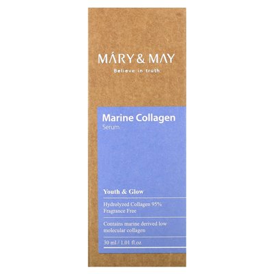Mary & May, Marine Collagen Serum, 1,01 Fl Oz (30 ml) Mary & May, Marine Collagen Serum, 1,01 Fl Oz (30 ml)