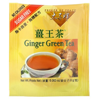 Prince of Peace, Ginger Green Tea, 16 toreb herbaty, 1 uncja (28,8 g) Prince of Peace, Ginger Green Tea, 16 toreb herbaty, 1 uncja (28,8 g)