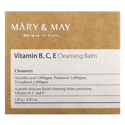 Mary & May, Vitamin B, C, E Reinigungsbalsam, 4,05 oz (120 g)