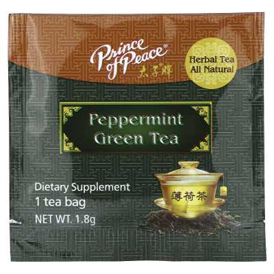 Prince of Peace, Peppermint Green Tea, 18 Tea Bags, 1.14 Ounces (32.4 G)