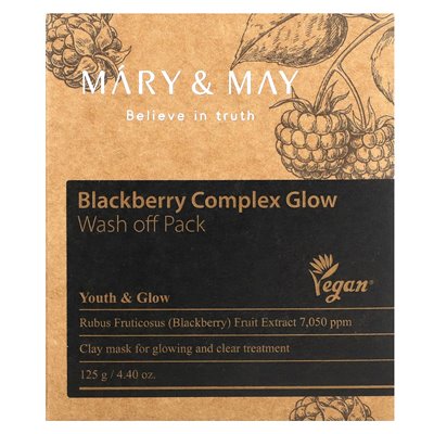Mary &amp May, Blackberry Complex Glow, Walka of Off Pack, 4,4 uncji (125 g)