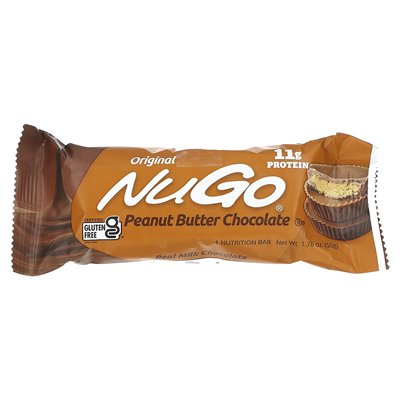 NUGO Nutrition, Original Chocolate Peanut Butter Bars, 15 bars, 1.76 oz (50 g) each