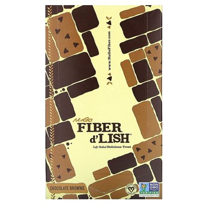 NUGO Nutrition, Fibre d'Lish, chocolate brownie, 16 bars, 1.6 oz (45 g)