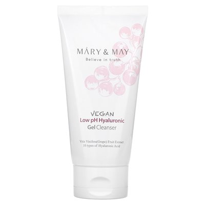 Mary &amp May, Vegan Low PH Hyaluronic Gel Cleanser, 5,07 Fl Oz (150 ml)