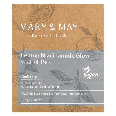 Mary & May, Zitronen-Niacinamid-Glow, Walk-of-Off-Packung, 4,4 oz (125 g)