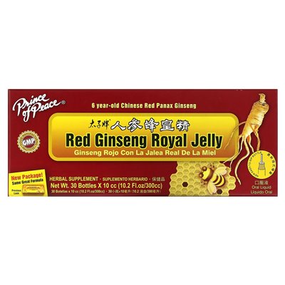 Prince of Peace, Red Royal Ginseng Jelly, Oral Liquid, 30 Bottles, 0.34 fl oz