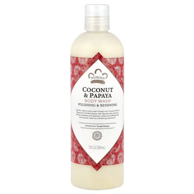 Nubian Heritage, Body Wash, Coconut & Papaya, 13 Fl Oz (384 ml) Nubian Heritage, Body Wash, Coconut & Papaya, 13 Fl Oz (384 ml)