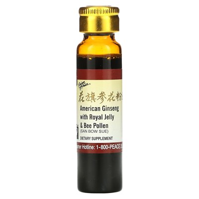 Prince of Peace, American Inteng z Royal Jelly & Bee Pollen, 10 butelek, 0,34 uncji (10 cm3) Prince of Peace, American Inteng z Royal Jelly & Bee Pollen, 10 butelek, 0,34 uncji (10 cm3)