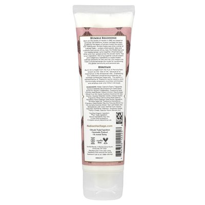 Heritage Nubian, krem ​​do rąk, Patchouli &amp Buriti, 4 Fl Oz (118 ml)