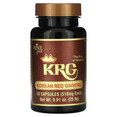 Prince of Peace, Prince Gold, Korean Red Inteng, 518 mg, 50 Kapseln