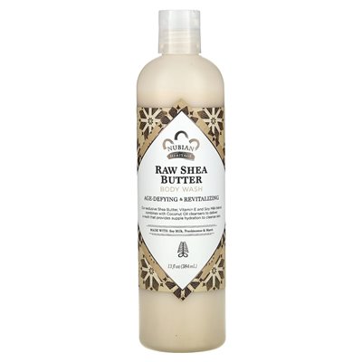 Dziedzictwo Nubijskie, mycie ciała, surowe masło shea, 13 fl oz (384 ml) Dziedzictwo Nubijskie, mycie ciała, surowe masło shea, 13 fl oz (384 ml)