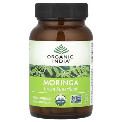Organic India, Moringa, 700 mg, 90 vegetarische Kapseln (350 mg pro Kapsel)