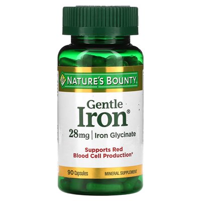 Nature's Gentle Iron, 28mg, 90 Capsules