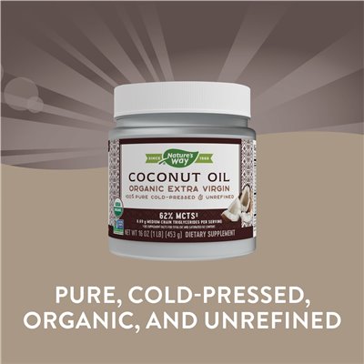 Nature's Way, Bio-Kokosnussöl, Extra Vergine, 16 oz (453 g)