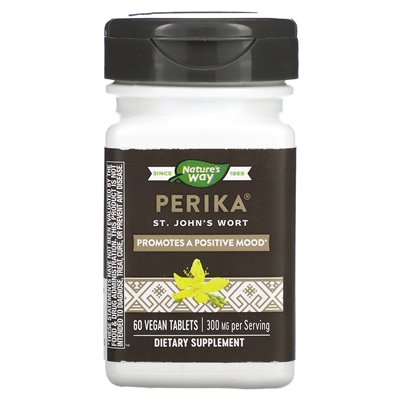 Nature's Way, Perika, St. John's Wort, 300 mg, 60 vegan tablets