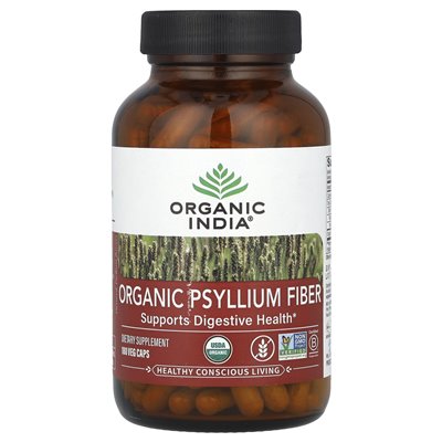 Organiczne Indie, organiczne włókno Psyllium, 180 warzyków