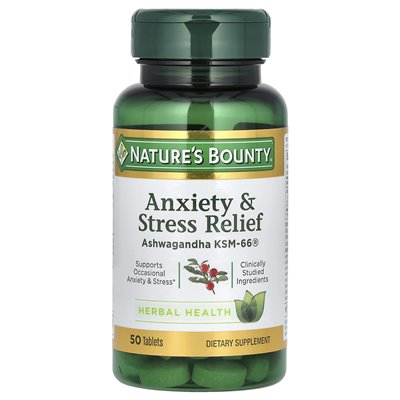 Nature, Anxiety and Stress Relief, 50 Tablets