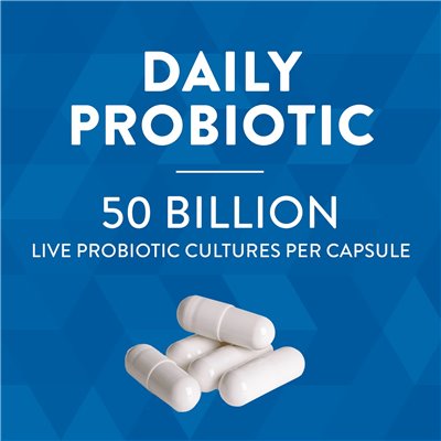 Nature's Way, Fortyfy Probiotyki + prebiotyki, dodatkowa siła, 50 miliardów, 30 kapsułek z opóźnienia uwalniania