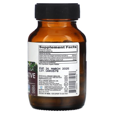 Organic India, pflanzliche Abführmittel, Senna Formula, 60 Beutel Gemüse