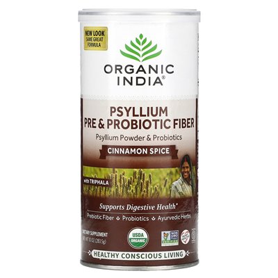 Ekologiczne Indie, Psyllium Pre & probiotic Fibre, Cinnamon Spice, 10 uncji (283,5 g) Ekologiczne Indie, Psyllium Pre & probiotic Fibre, Cinnamon Spice, 10 uncji (283,5 g)