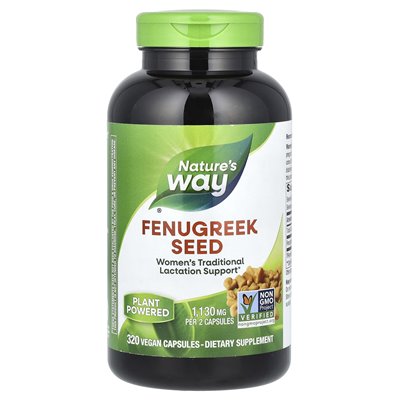 Nature's Way, Penaugreek Seed, 1130 mg, 320 wegańskich kapsułek (565 mg na kapsułkę) Nature's Way, Penaugreek Seed, 1130 mg, 320 wegańskich kapsułek (565 mg na kapsułkę)