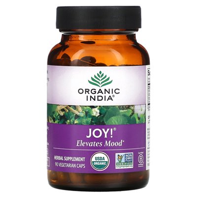 Organic India, Joy, Mood Lifting, 90 Vegetarian Hats