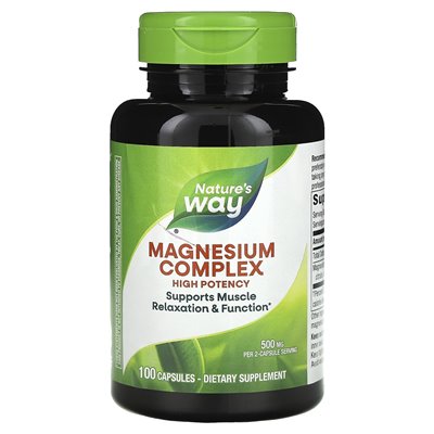 Nature's Magnesium Complex, 500 mg, 100 Kapseln (250 mg pro Kapsel)