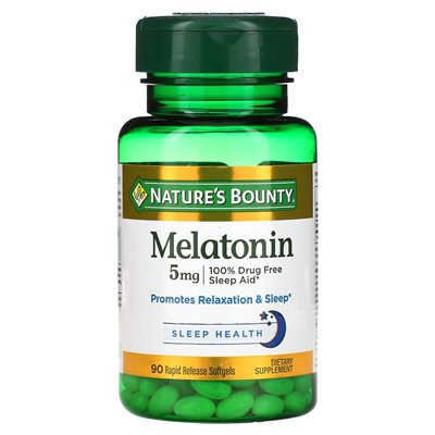 Nature's Bounty, Melatonin, 5 mg, 90 Soft Release Softgels