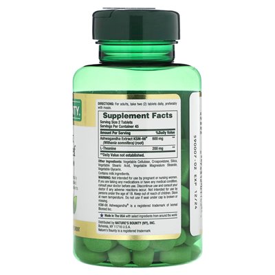 Nature Natures, Linderung von Angst und Stress, 90 Tabletten